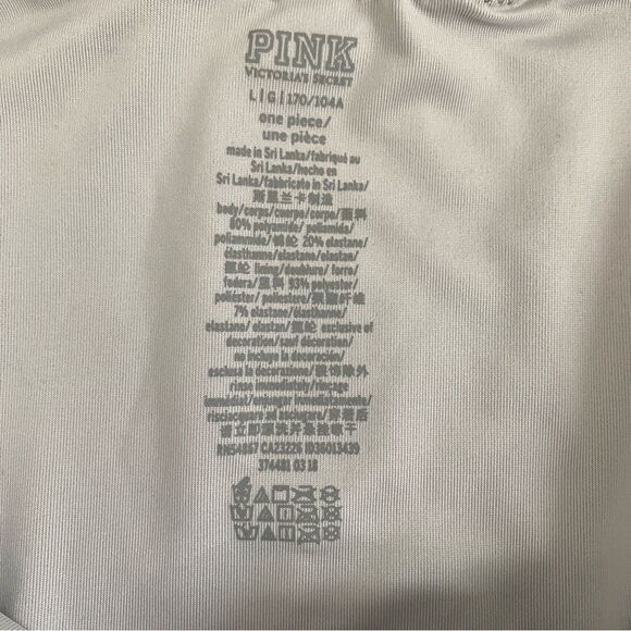 Victoria’s Secret PINK Olive Halter One Piece Swimsuit Large Vacation - Picture 7 of 11